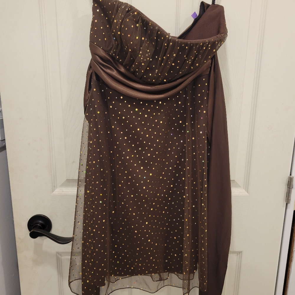 💫 Jolie, Brown sequence dress size 6